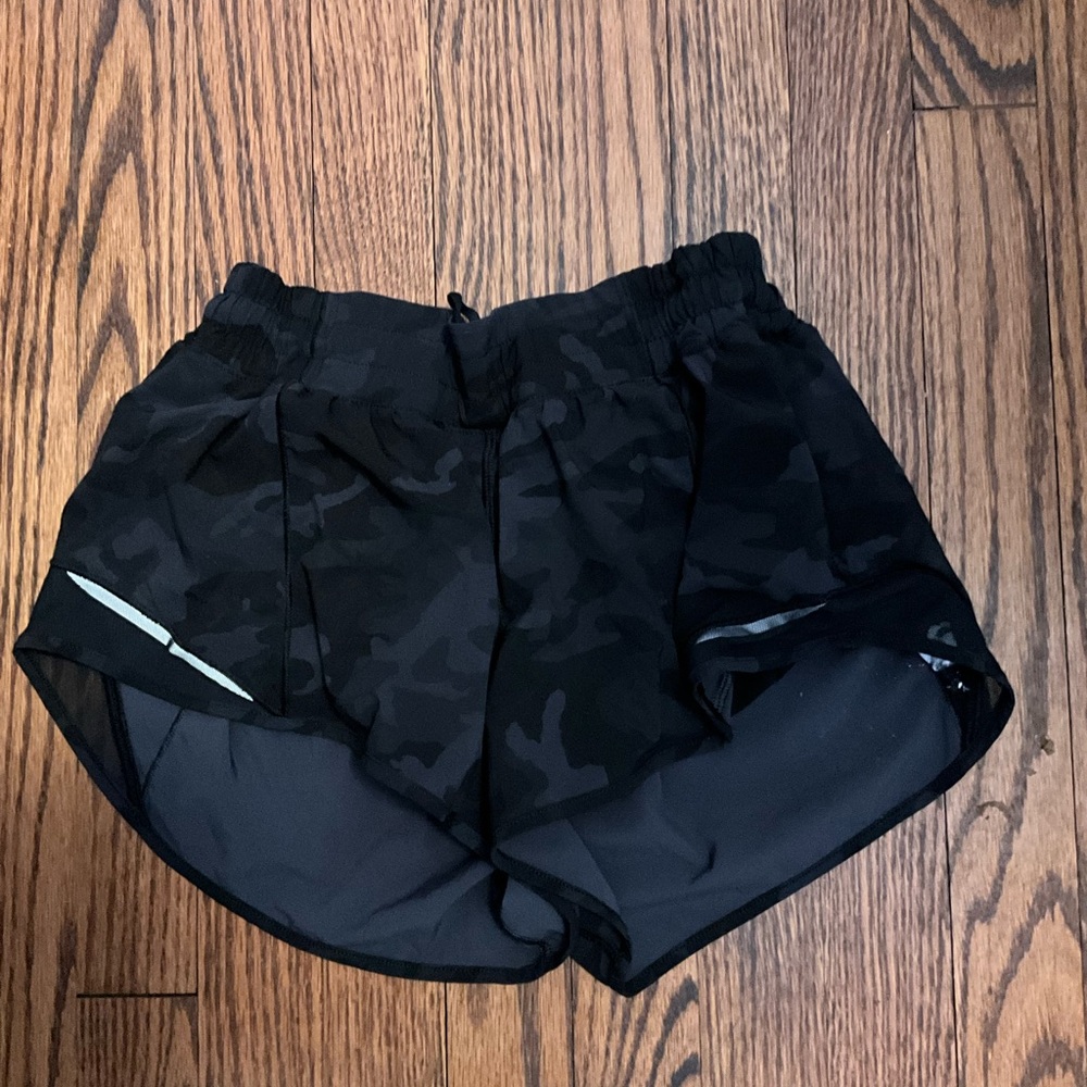 lululemon athletica Black Camo Athletic Shorts